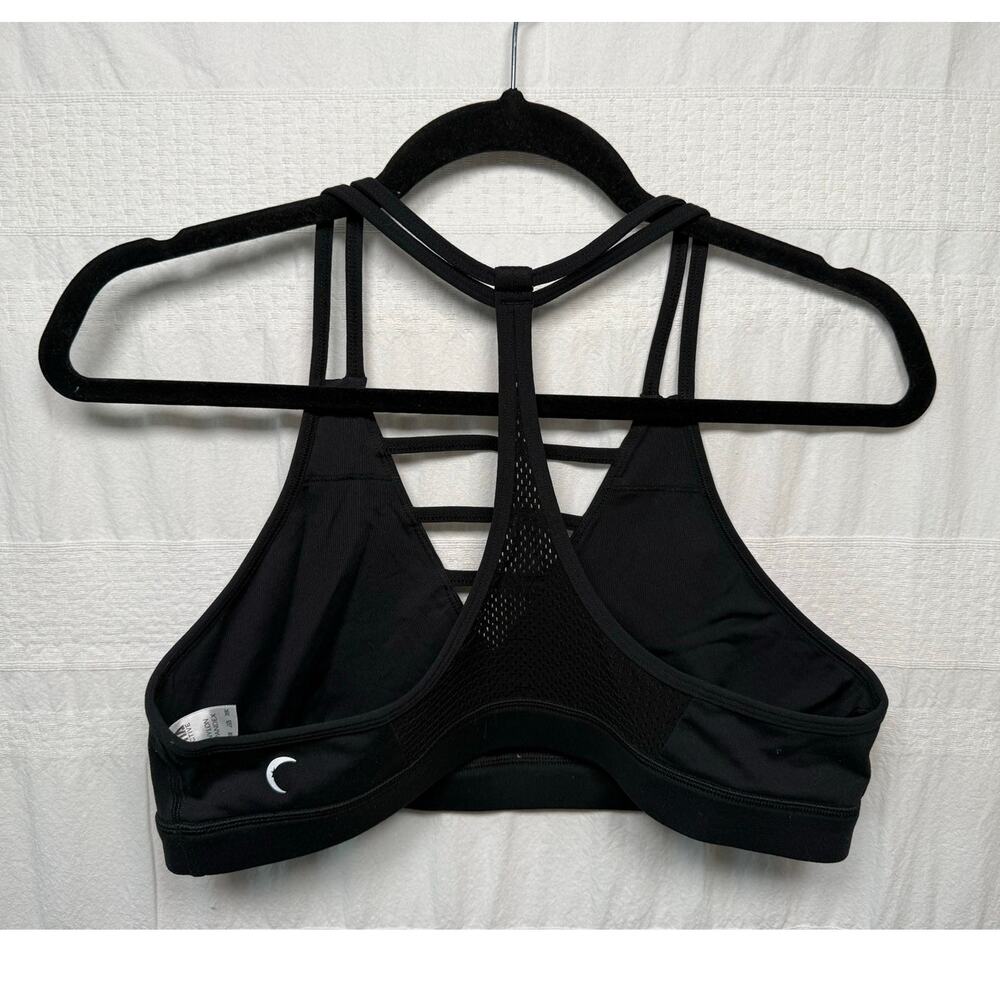 Zyia Active Strappy Grid Sports Bra, Black, XXL - Picture 2 of 5